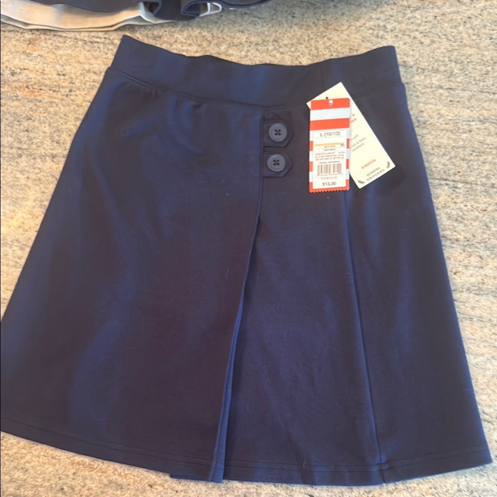 Cat & Jack Navy Blue Kids Skirt, size 10/12. New with Tags